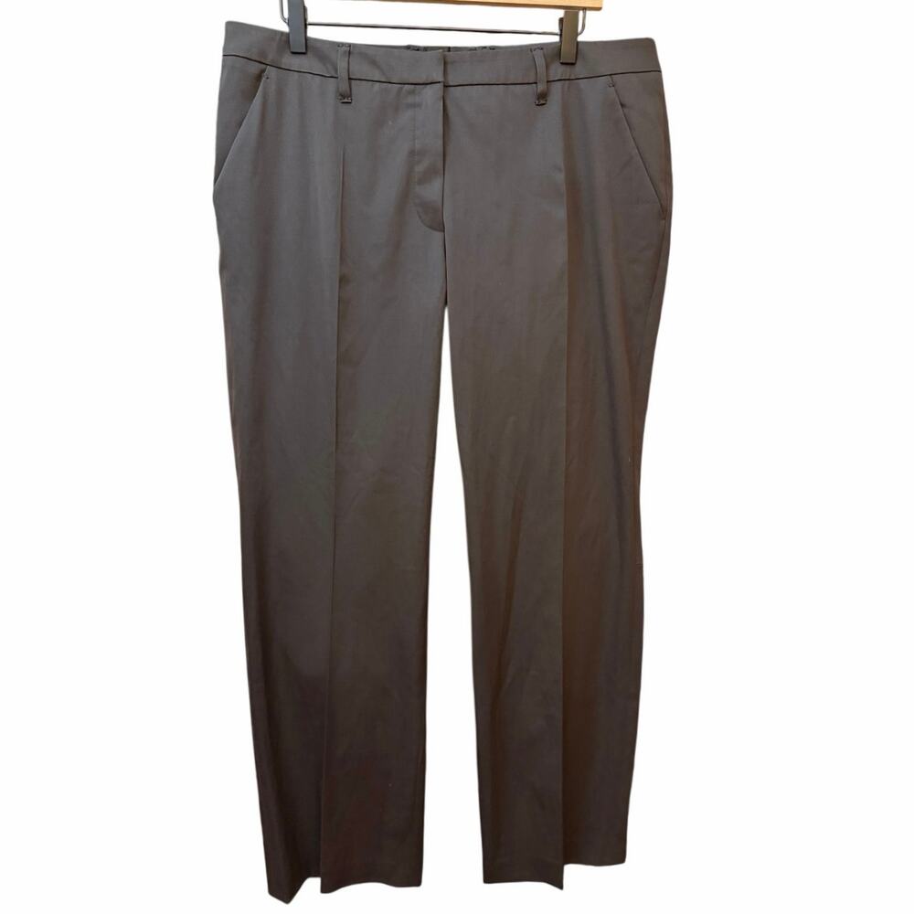 Escada Wool Pleaded Trouser Pants Size 44 Brown Women’s Size 12/14